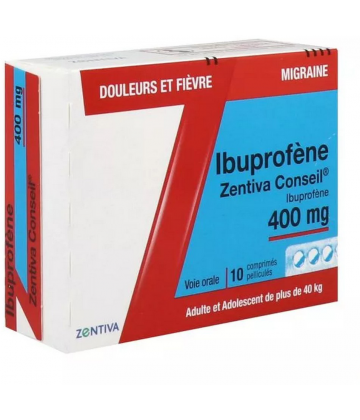 Zentiva Conseil Ibuprofène 400 mg